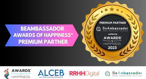 Novedades para BeAmbassador: Awards of Happiness le escoge como nuevo Premium Partner