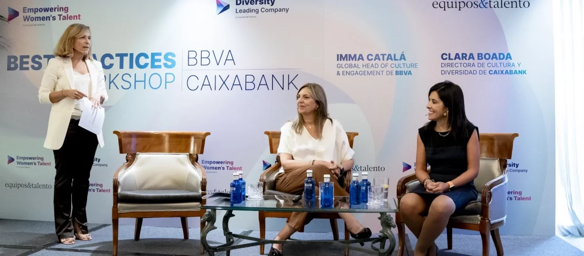 Imma Catalá  de BBVA y Clara Boada de CaixaBank comparten sus buenas prácticas en Diversidad e Inclusión_6526ff003b5fd.webp